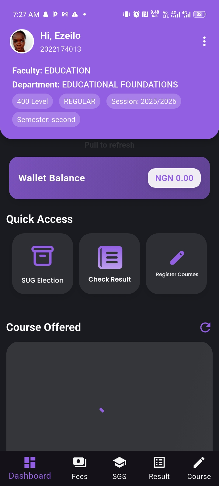 School fees disbursed in Portal but not in wallet
